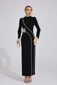Wyrdelis Black Diamond Maxi Dress
