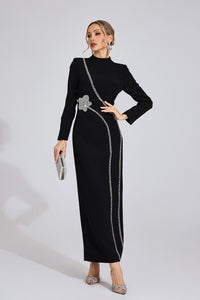 Wyrdelis Black Diamond Maxi Dress