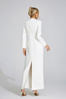 Wyrdelis White Diamond Maxi Dress