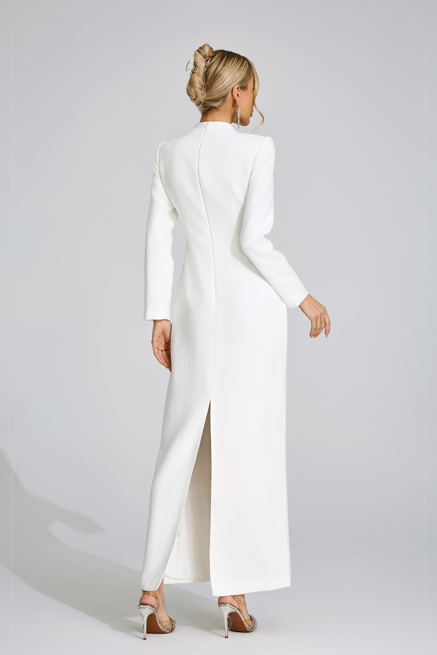 Wyrdelis White Diamond Maxi Dress