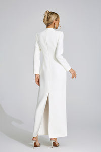 Wyrdelis White Diamond Maxi Dress