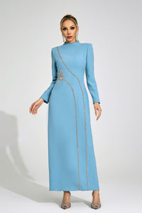 Wyrdelis Blue Diamond Maxi Dress
