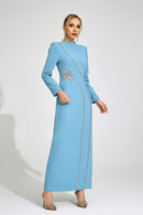 Wyrdelis Blue Diamond Maxi Dress