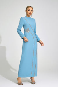 Wyrdelis Blue Diamond Maxi Dress