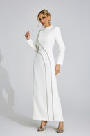 Wyrdelis White Diamond Maxi Dress
