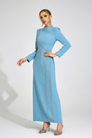 Wyrdelis Blue Diamond Maxi Dress
