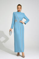 Wyrdelis Blue Diamond Maxi Dress