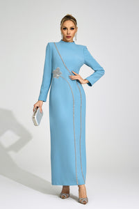 Wyrdelis Blue Diamond Maxi Dress
