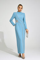 Wyrdelis Blue Diamond Maxi Dress