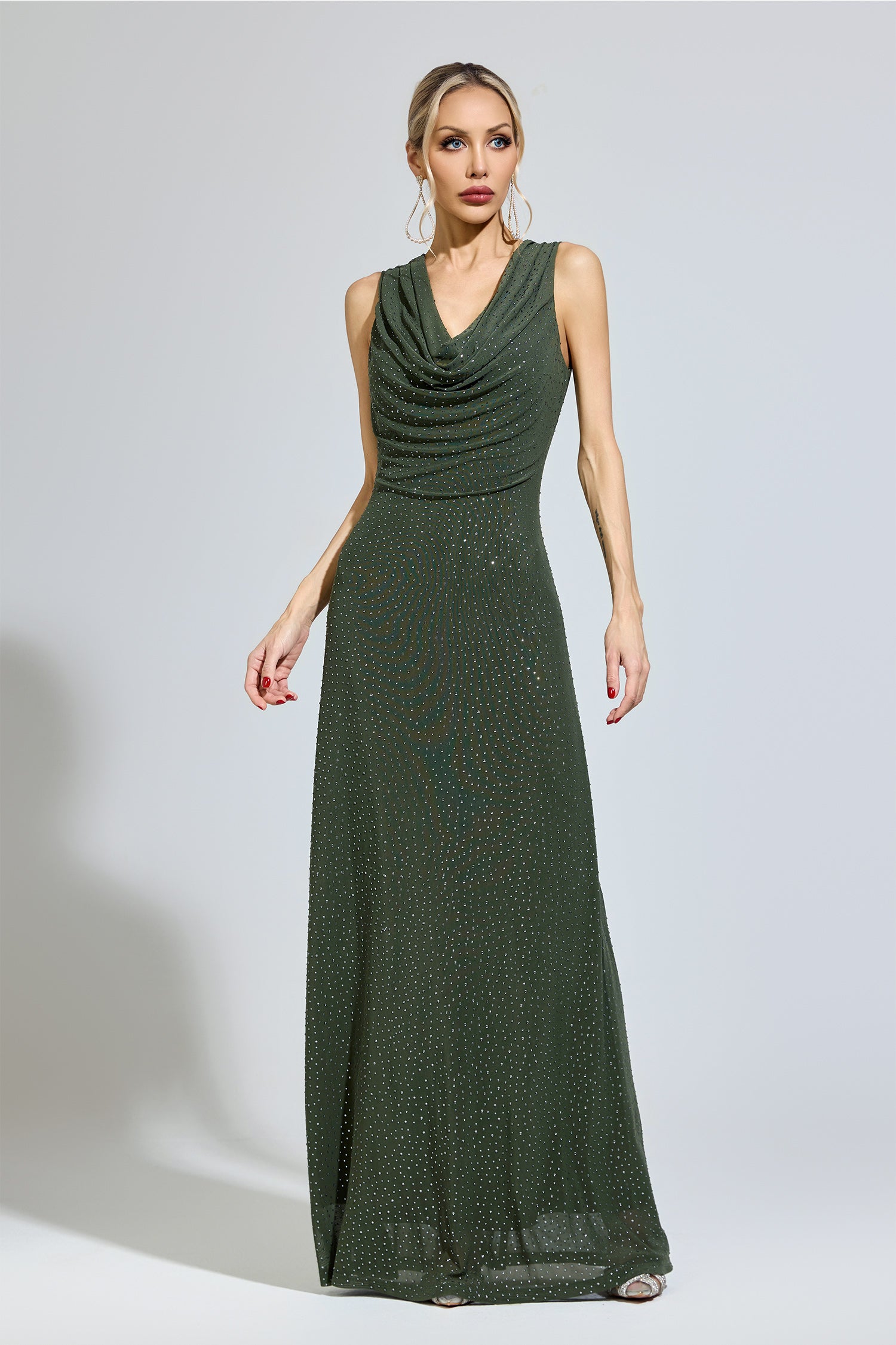 Brexian Green Diamond Formal Dress