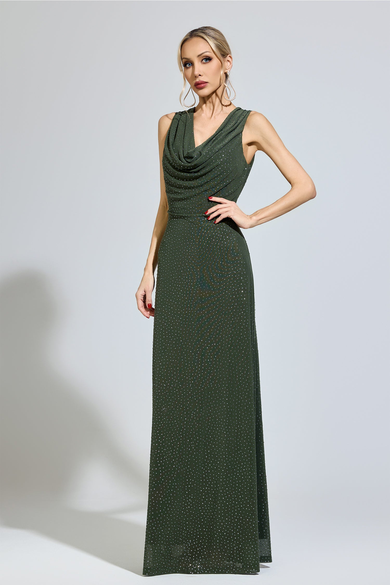 Brexian Green Diamond Formal Dress