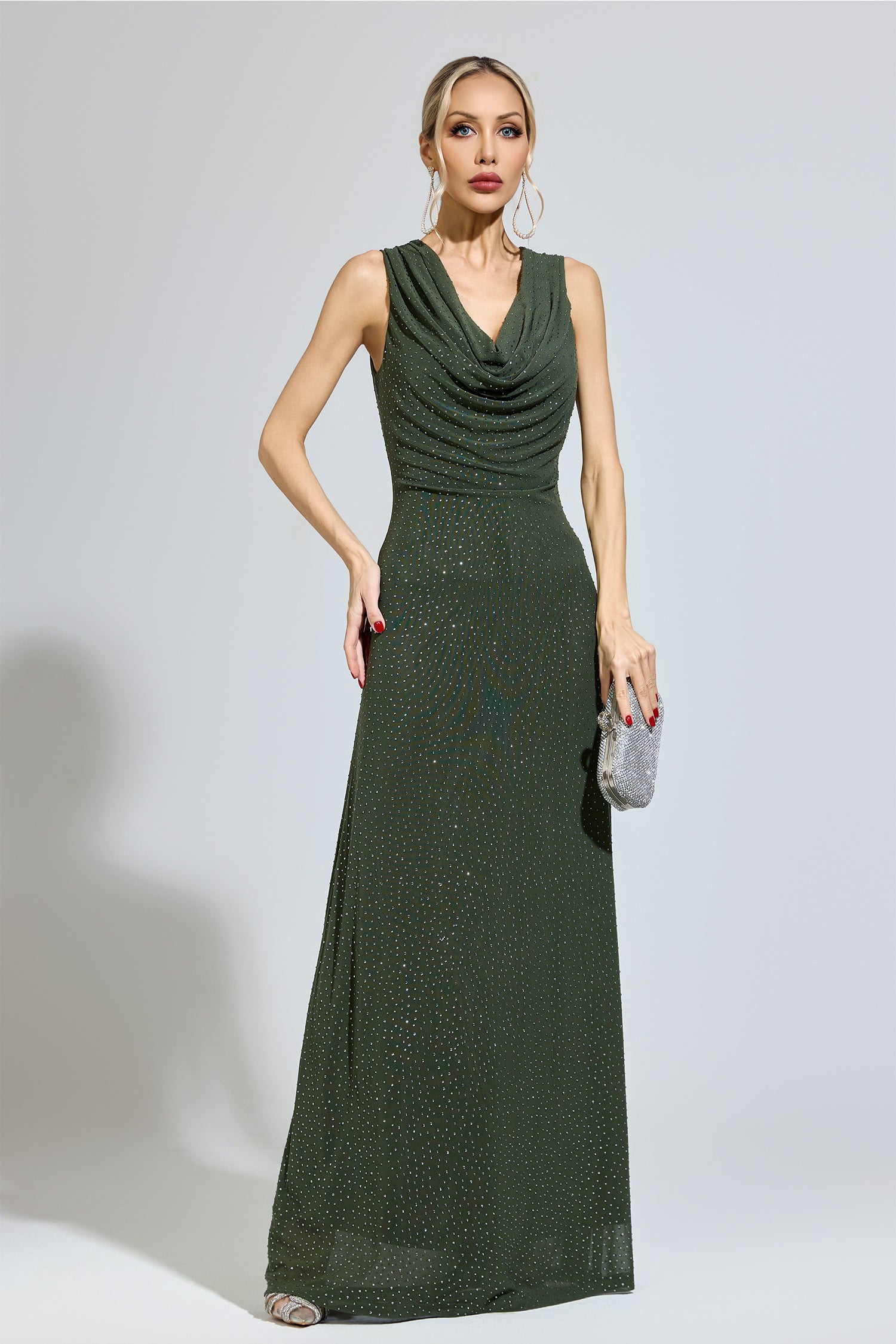 Brexian Green Diamond Formal Dress