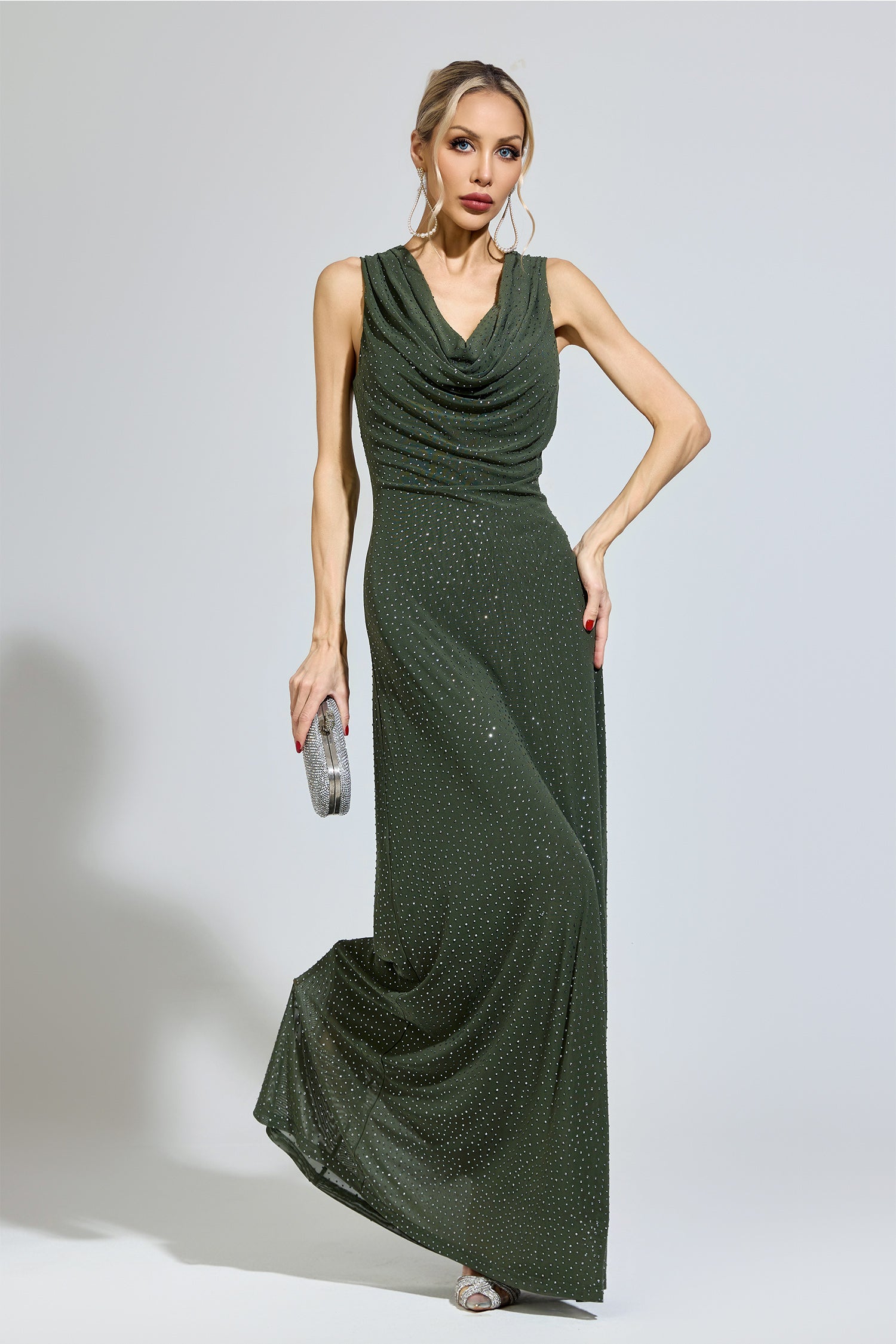 Brexian Green Diamond Formal Dress