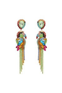 Kaizen Parrot Diamante Earrings