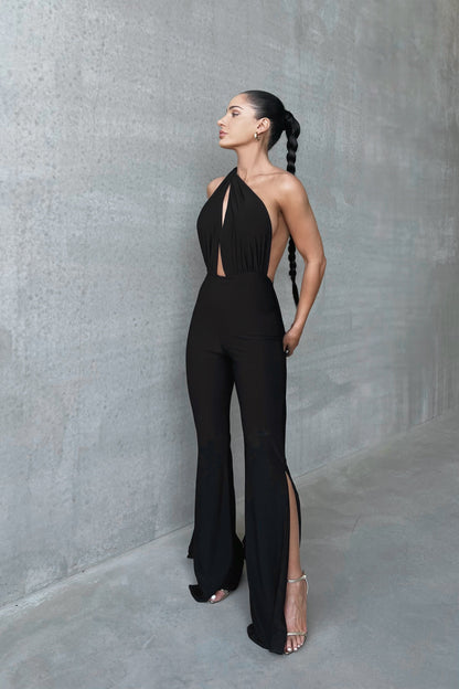 Nikki Multi-Way Jumpsuit In Black