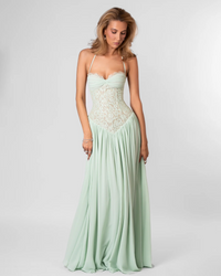 Daxelia Lace-Corset Maxi Dress