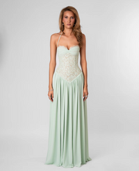 Daxelia Lace-Corset Maxi Dress