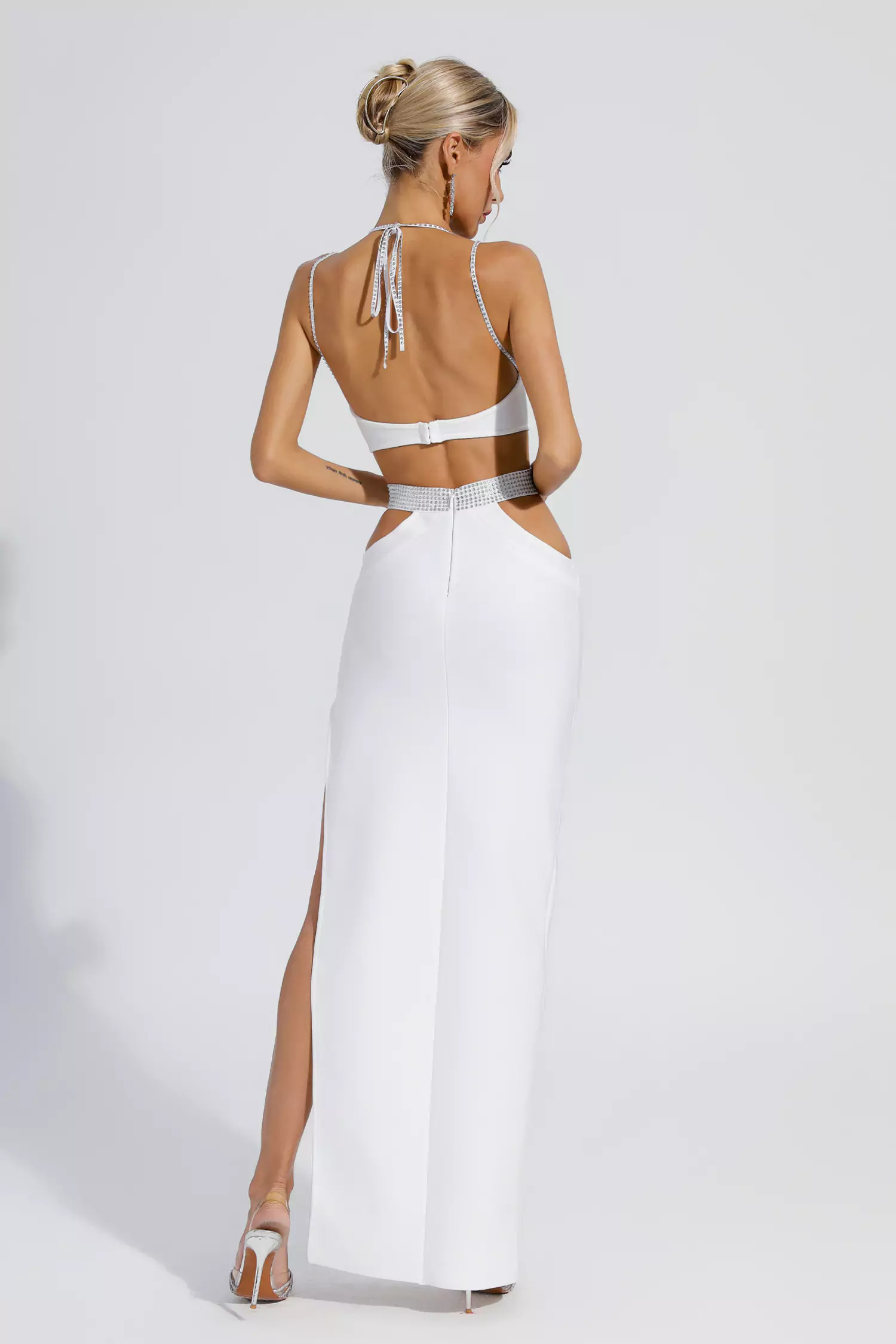 Lesley Backless Cutout Maxi Dress