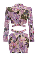 Evalyse Sequin Embroidery Two Piece Dress