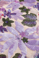 Evalyse Sequin Embroidery Two Piece Dress