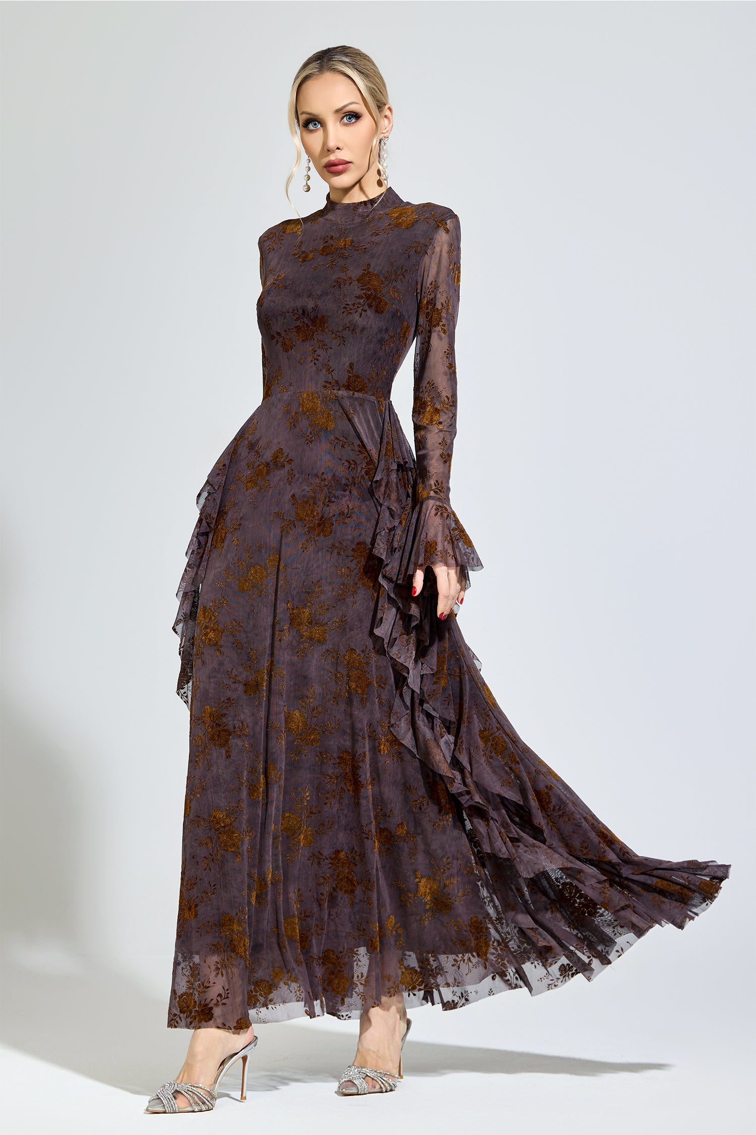Noryndal Dark Brown Prom Dress