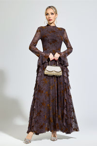 Noryndal Dark Brown Prom Dress