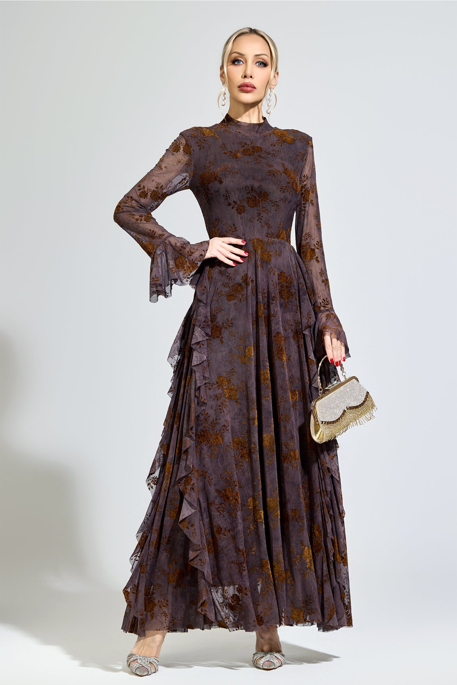 Noryndal Dark Brown Prom Dress – Night Novas
