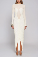 Avelune Ruch Mermaid Maxi Dress