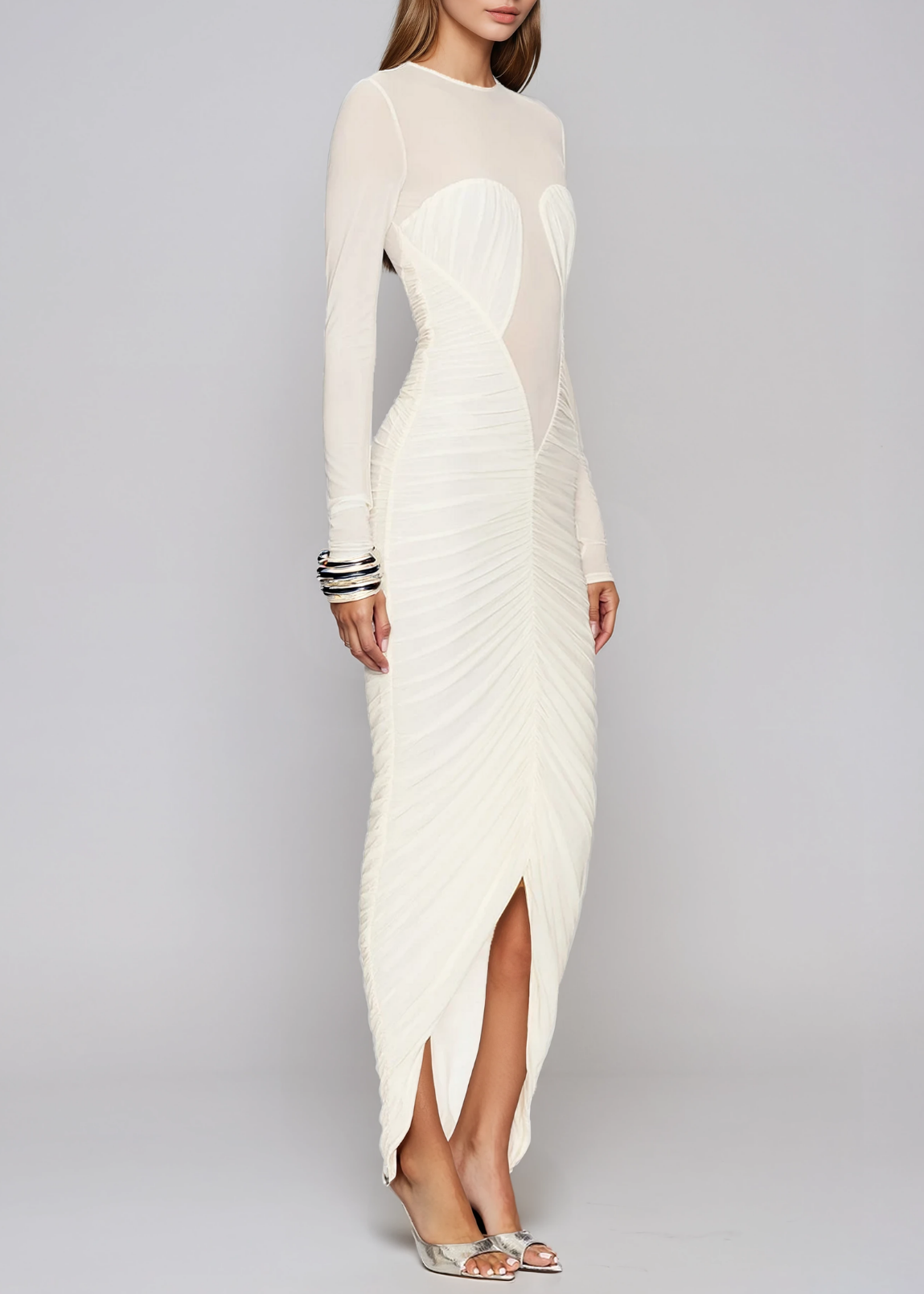 Avelune Ruch Mermaid Maxi Dress