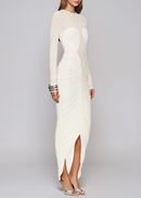 Avelune Ruch Mermaid Maxi Dress