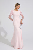 Ulvareth Pink Sequined Maxi Dress