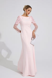 Ulvareth Pink Sequined Maxi Dress