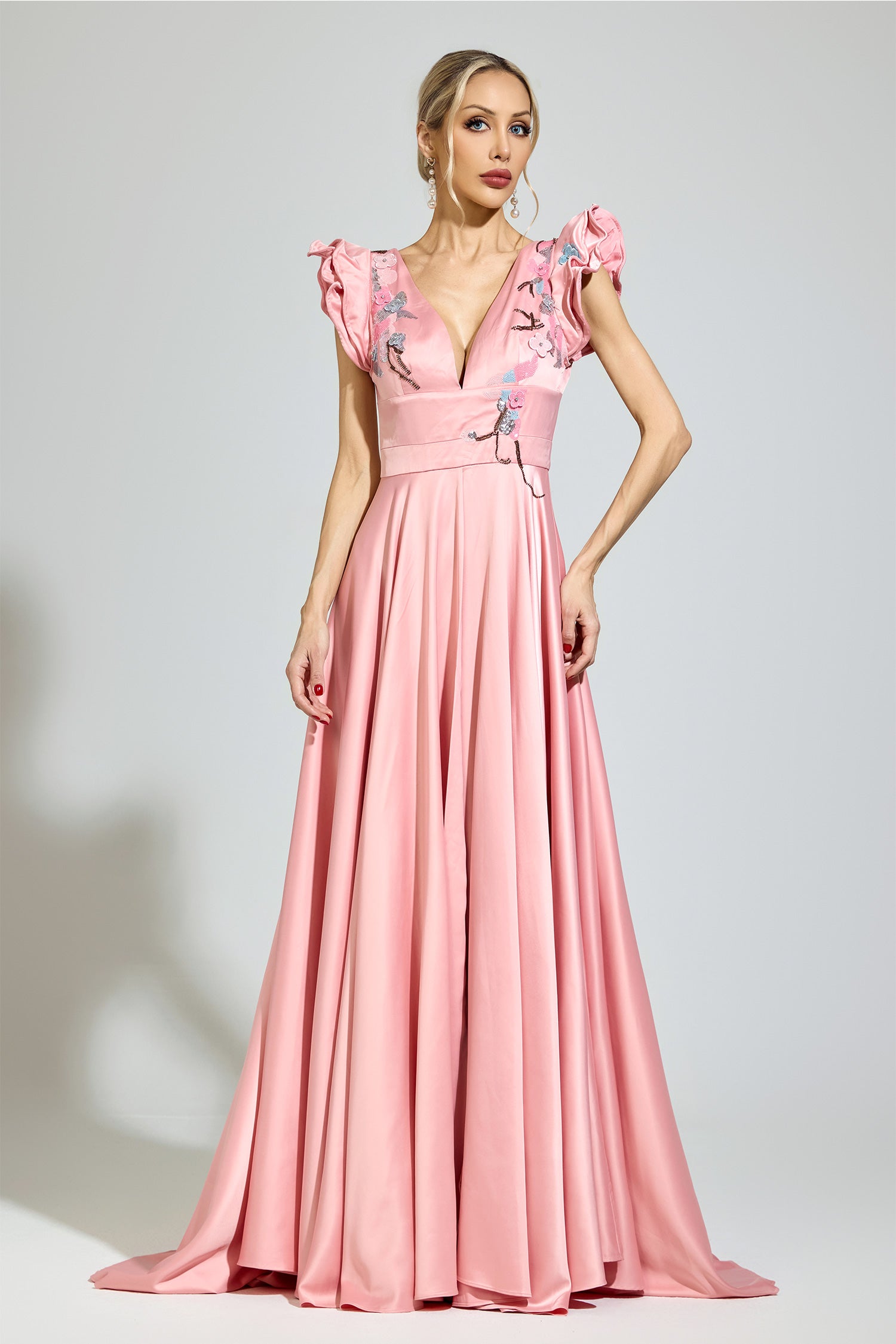 Bynor Pink Diamond Formal Dress
