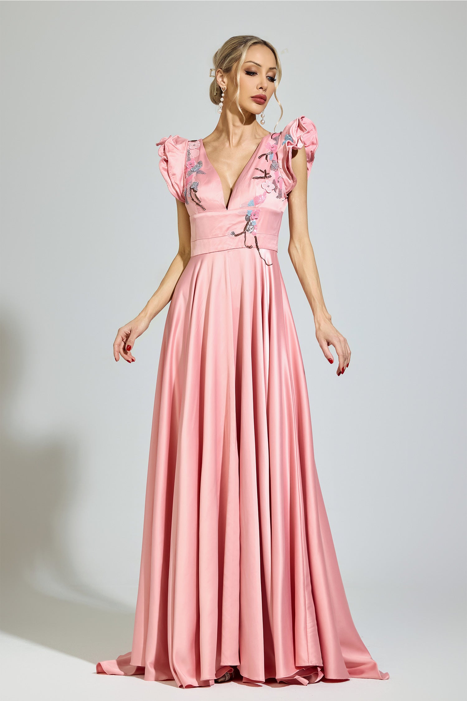 Bynor Pink Diamond Formal Dress