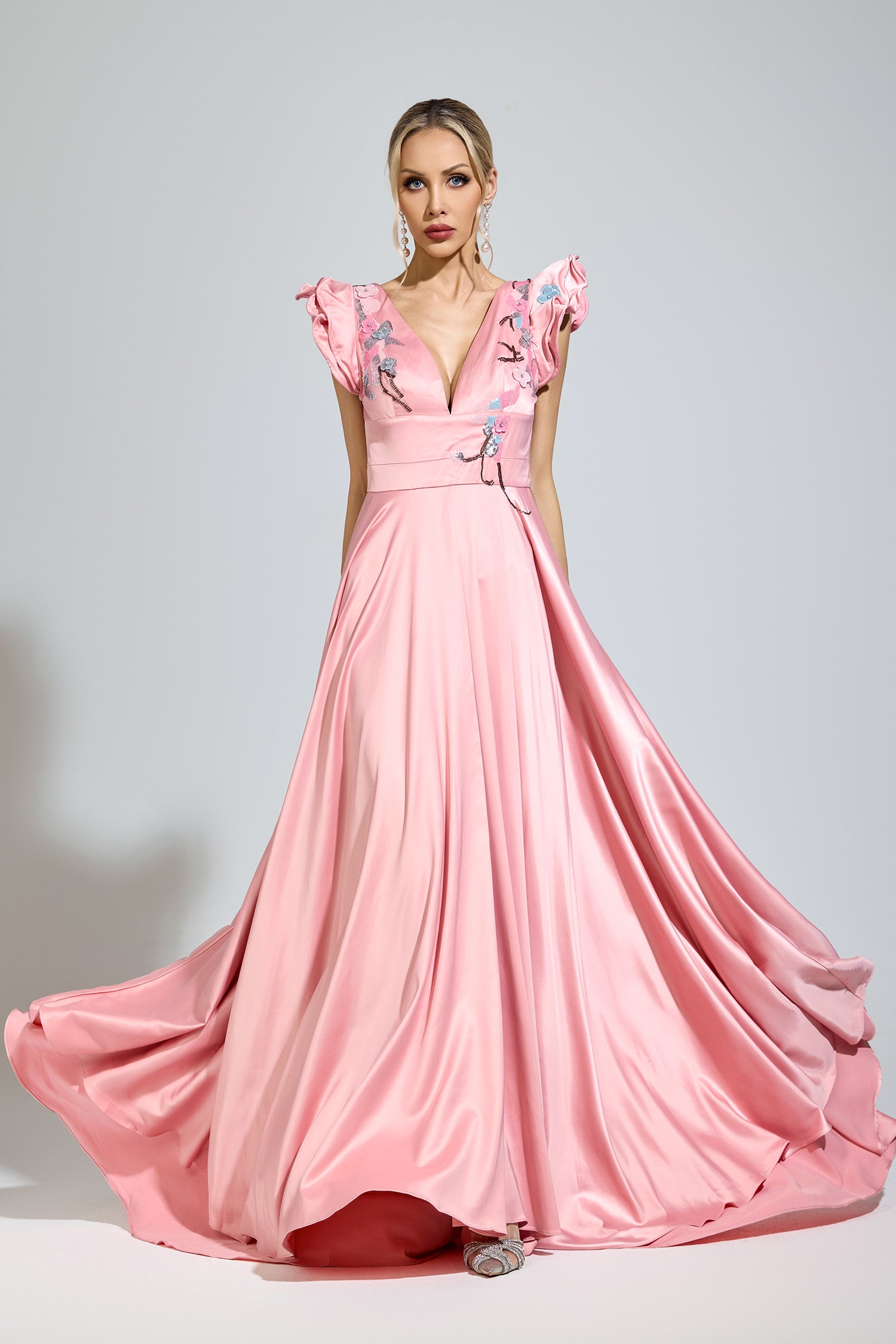 Bynor Pink Diamond Formal Dress