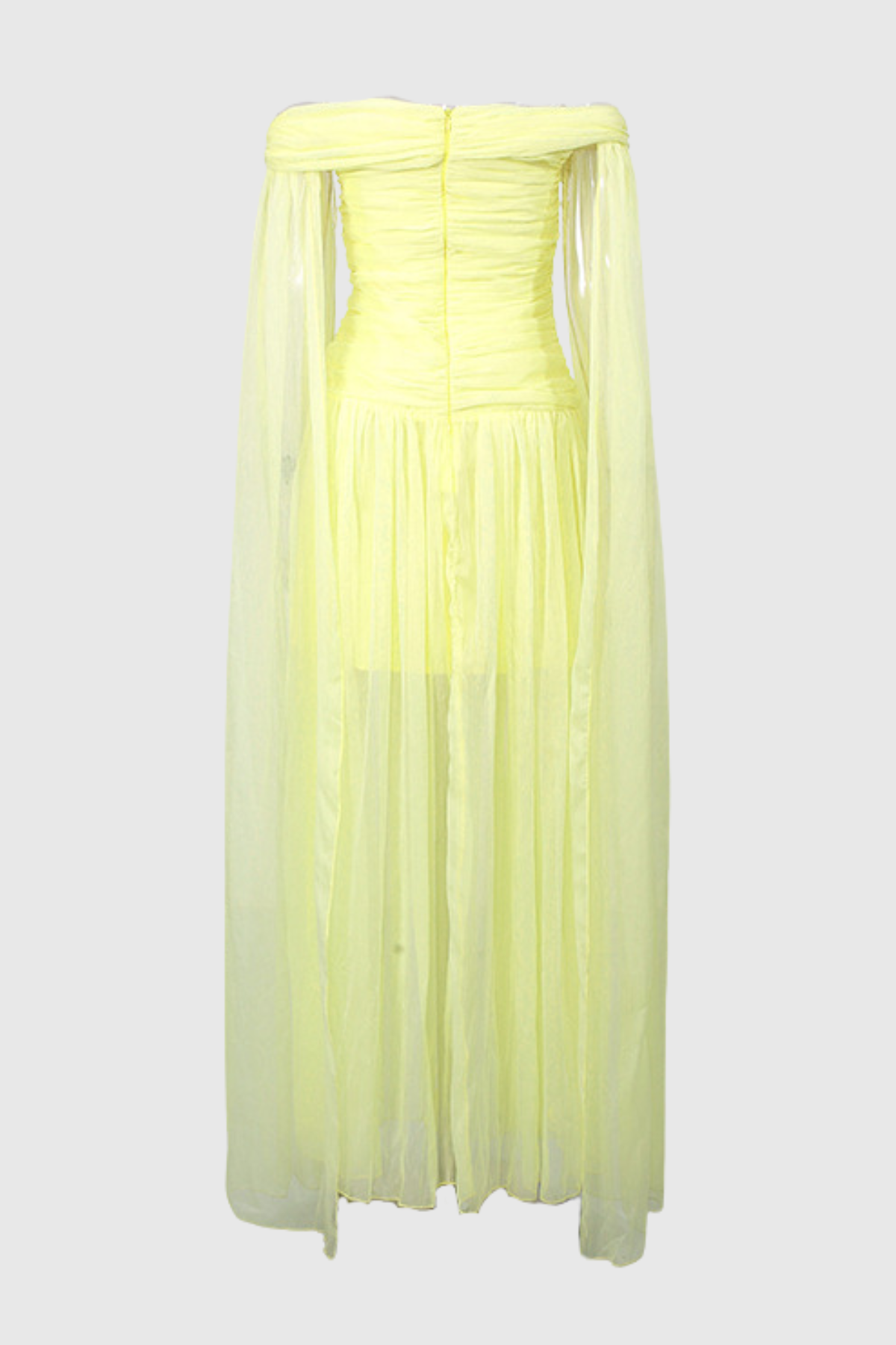 Cesia Off Shoulder Chiffon Maxi Dress
