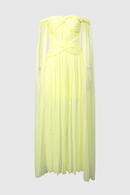 Cesia Off Shoulder Chiffon Maxi Dress