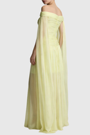 Cesia Off Shoulder Chiffon Maxi Dress