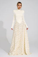 Marevix Ivory Floral Maxi Dress