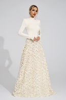 Marevix Ivory Floral Maxi Dress