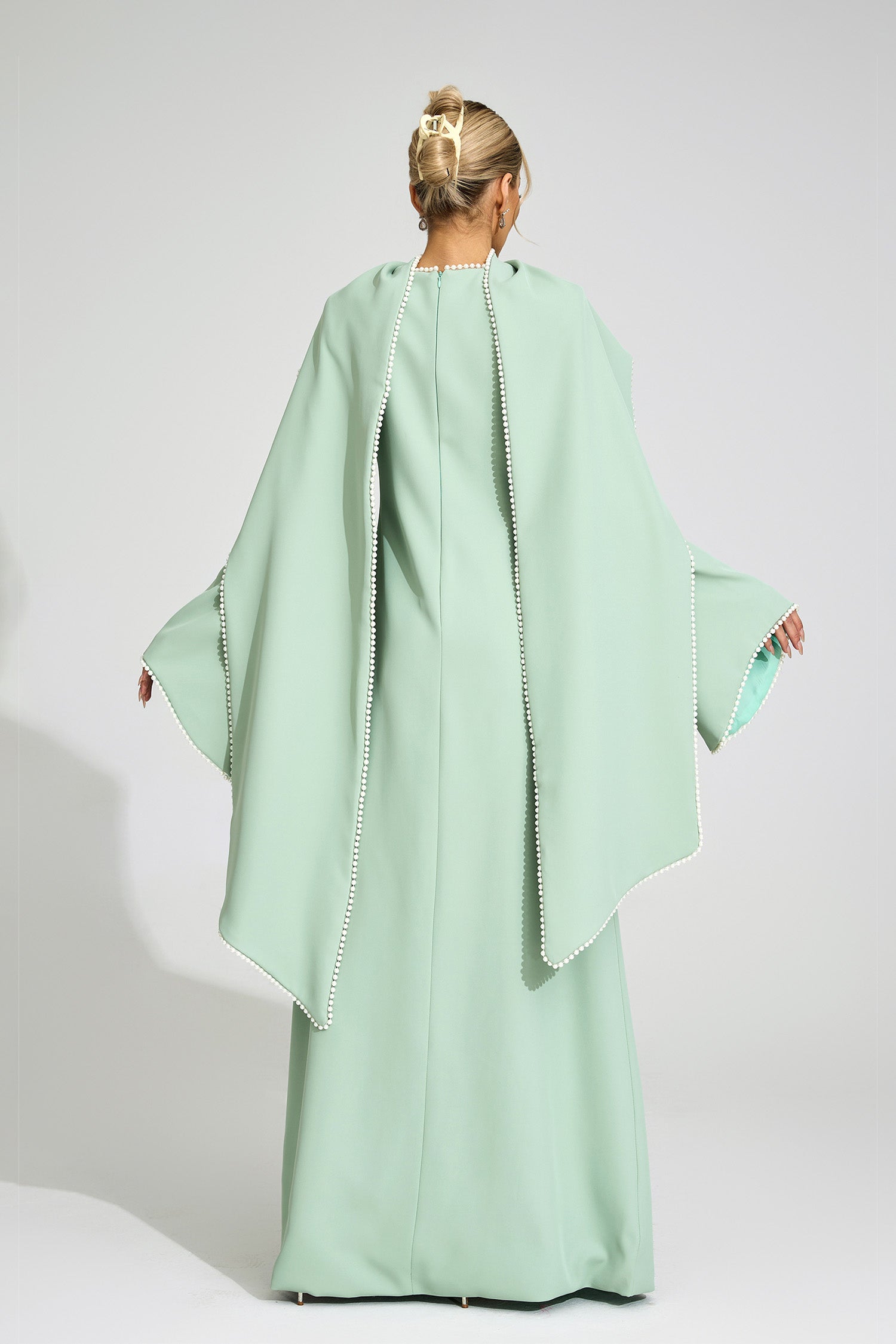 Jasmor Green Scarf Maxi Dress
