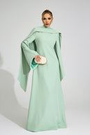 Jasmor Green Scarf Maxi Dress