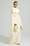 Jasmor Light Yellow Scarf Maxi Dress
