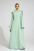 Jasmor Green Scarf Maxi Dress