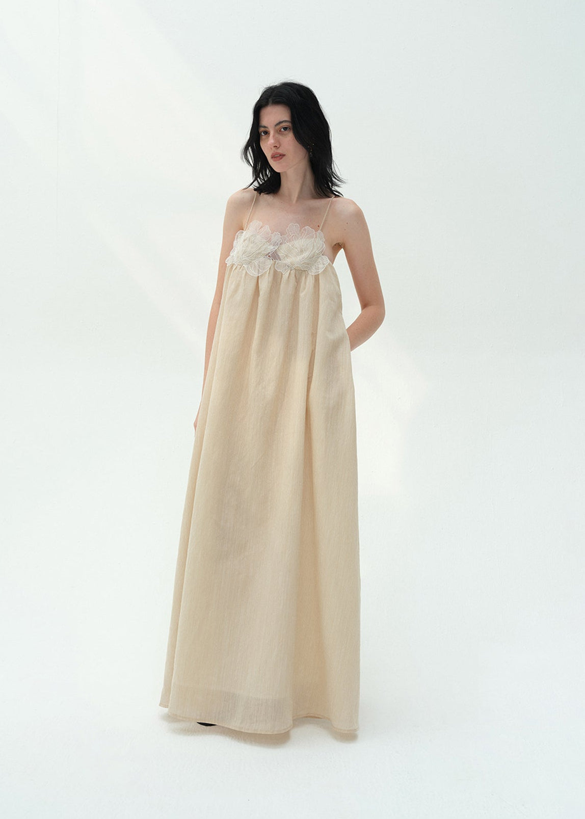 Kaelum Paper Stripes Iris Maxi Dress