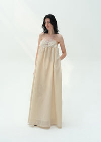 Kaelum Paper Stripes Iris Maxi Dress