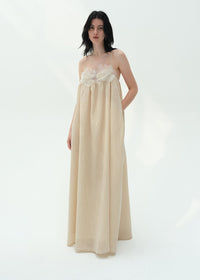 Kaelum Paper Stripes Iris Maxi Dress
