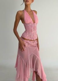 Vaylen Lace Ruffled Skirt Set