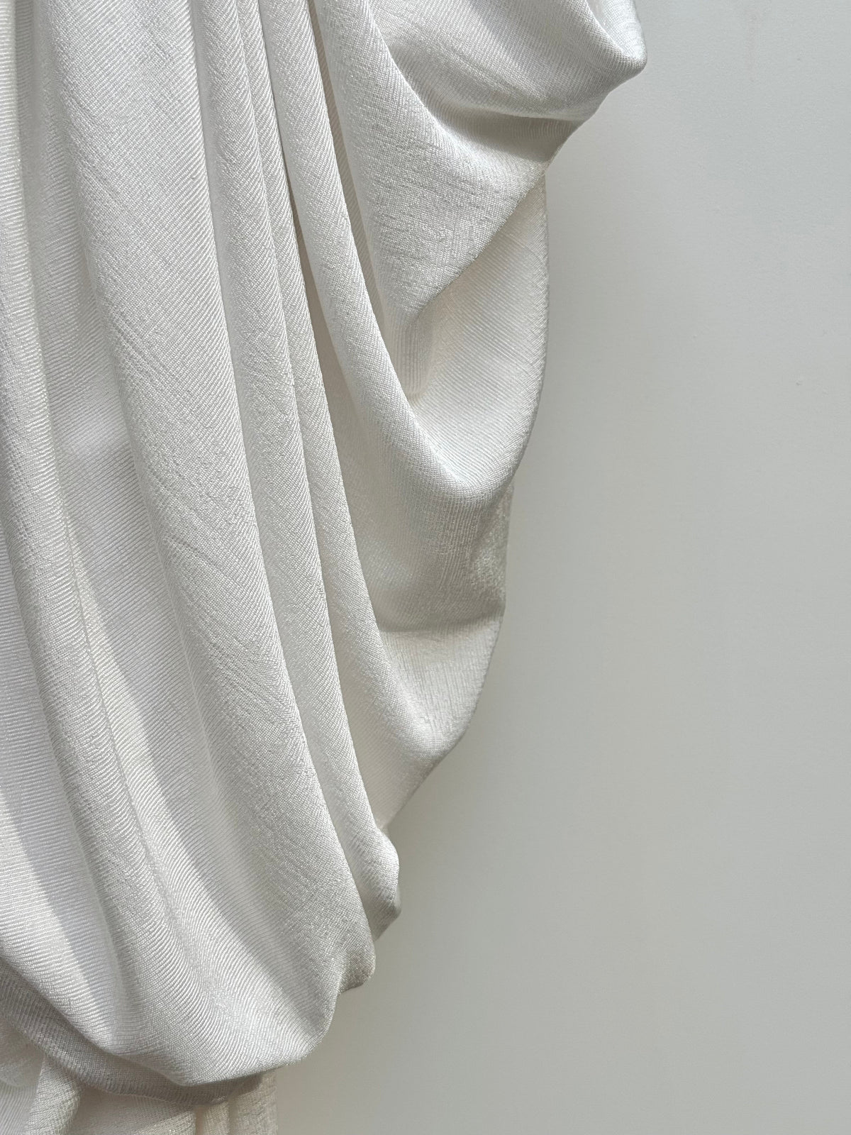 Haldro Draped Halter Maxi Dress In White