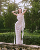 Falenor Sequin Mermaid Wedding Maxi Dress